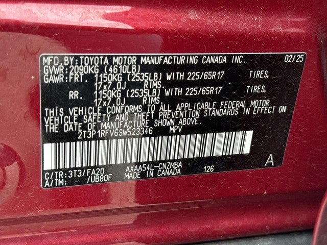 2025 Toyota RAV4 XLE AWD (Natl)