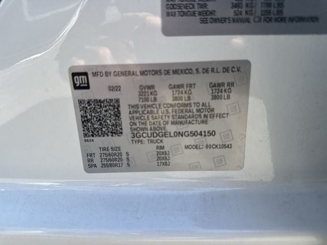 2022 Chevrolet Silverado 1500 4WD Crew Cab 147" LTZ