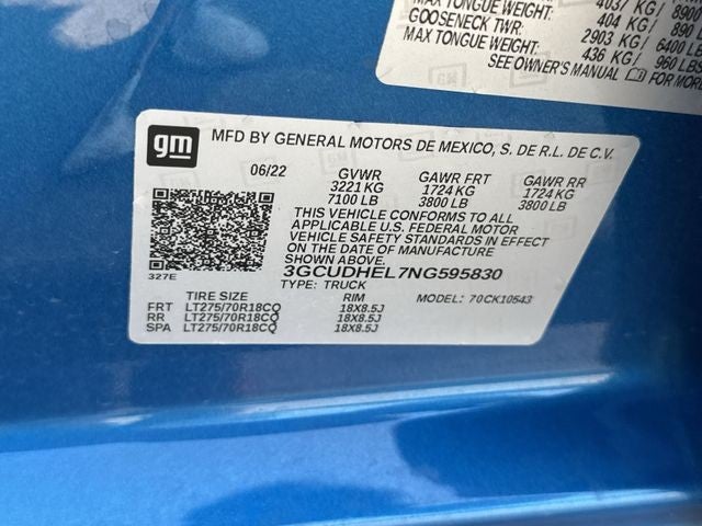 2022 Chevrolet Silverado 1500 4WD Crew Cab 147" ZR2