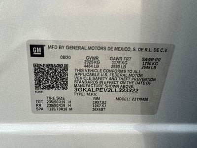 2020 GMC Terrain FWD 4dr SLT
