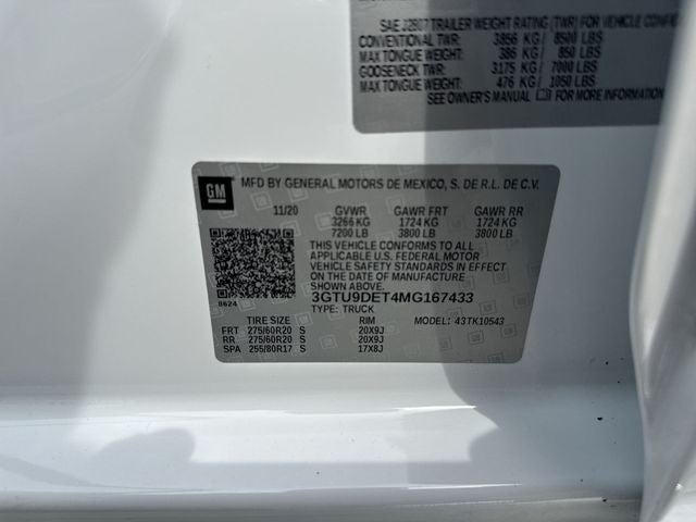 2021 GMC Sierra 1500 4WD Crew Cab 147" SLT