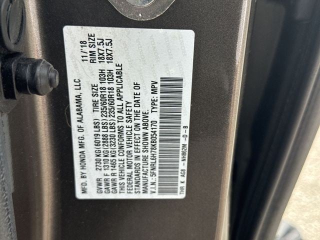 2019 Honda Odyssey EX-L Auto