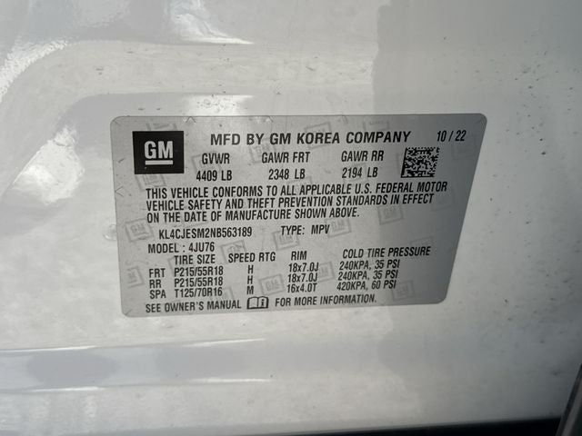 2022 Buick Encore AWD 4dr Preferred