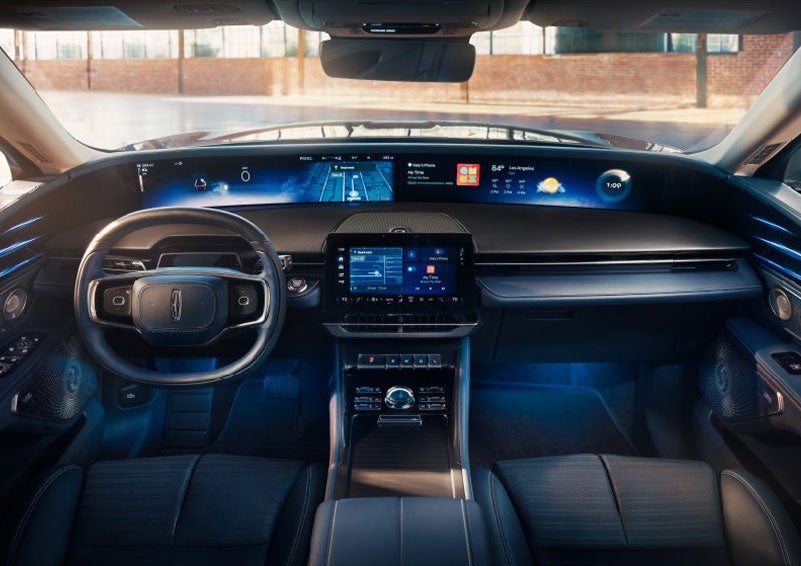 The panoramic display is shown in a 2025 Lincoln Nautilus® SUV. | Dave Sinclair Lincoln St. Peters in Saint Peters MO