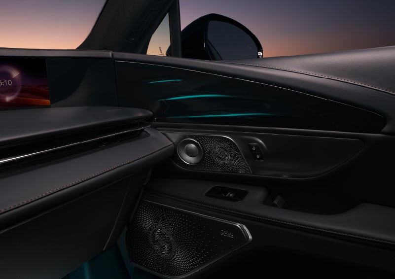 Selectable ambient lighting glows in the passenger door panel. | Dave Sinclair Lincoln St. Peters in Saint Peters MO