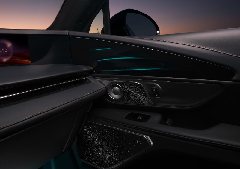 Selectable ambient lighting glows in the passenger door panel. | Dave Sinclair Lincoln St. Peters in Saint Peters MO