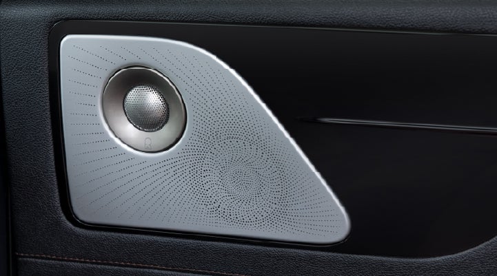 A close-up view of the available Revel® Ultima 3D Audio System. | Dave Sinclair Lincoln St. Peters in Saint Peters MO
