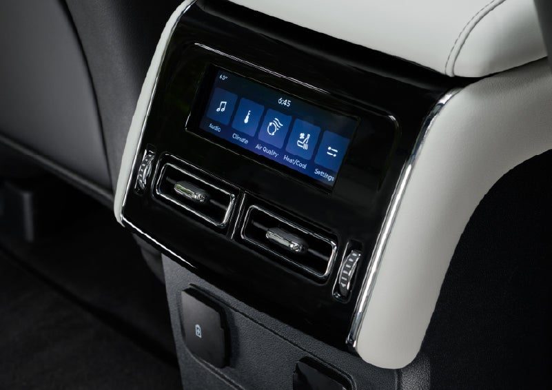 The second row touch screen displays audio and temperature control settings. | Dave Sinclair Lincoln St. Peters in Saint Peters MO