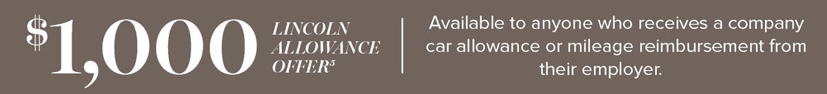 $1,000 Lincoln Allowance Offer